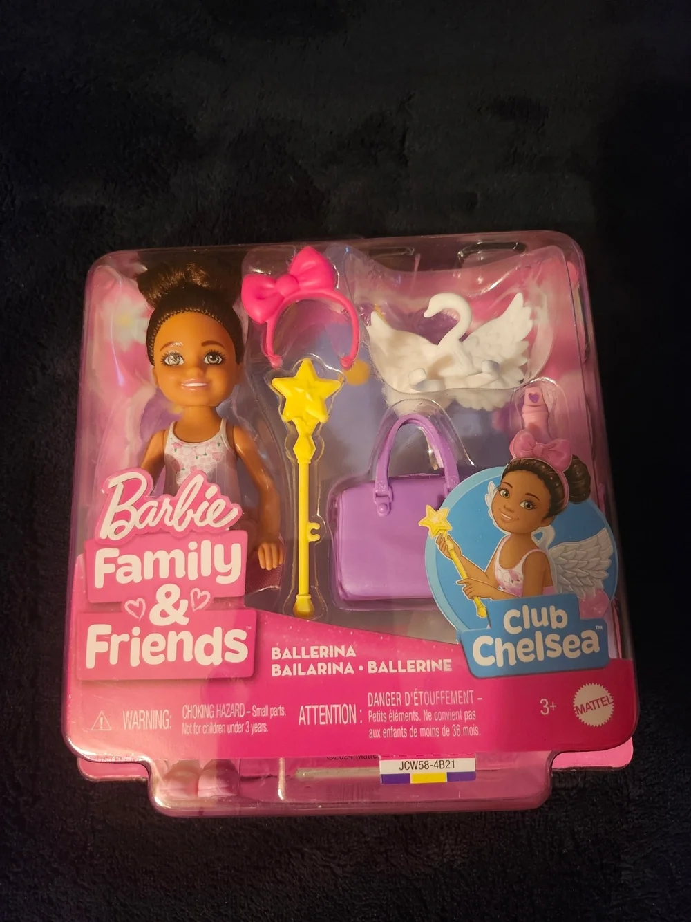 Mattel Barbie Family & Friends Chelsea Ballerina Doll - Pink & Purple